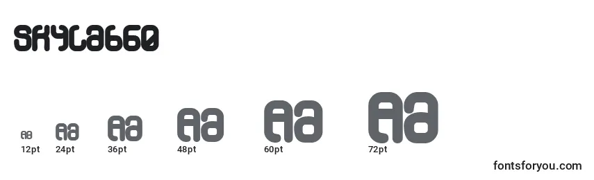 Skylab60 Font Sizes