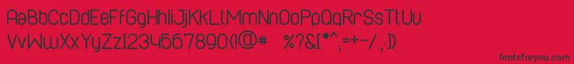 Police CaboRoundedRegular – polices noires sur fond rouge