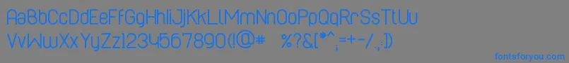 Police CaboRoundedRegular – polices bleues sur fond gris
