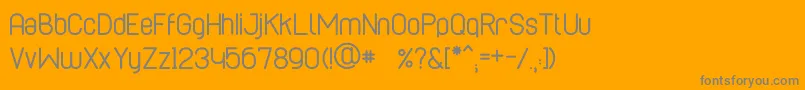 Подробнее о шрифте CaboRoundedRegular Шрифт CaboRoundedRegular – серые шрифты на оранжевом фоне