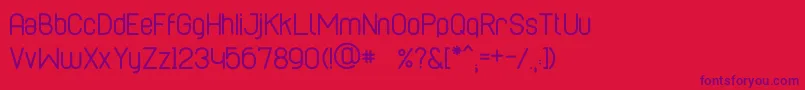 Шрифт CaboRoundedRegular – фиолетовые шрифты на красном фоне