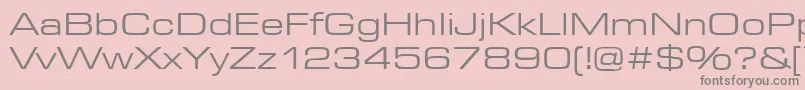 EurostarRegularExtended Font – Gray Fonts on Pink Background