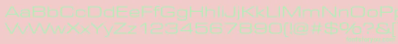 EurostarRegularExtended Font – Green Fonts on Pink Background