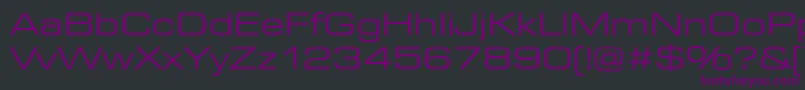 EurostarRegularExtended Font – Purple Fonts on Black Background