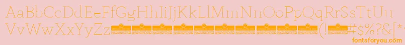 AnaphoraThinTrial Font – Orange Fonts on Pink Background