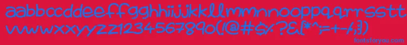 FairiesAreReal Font – Blue Fonts on Red Background