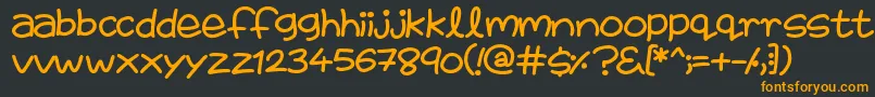 FairiesAreReal Font – Orange Fonts on Black Background