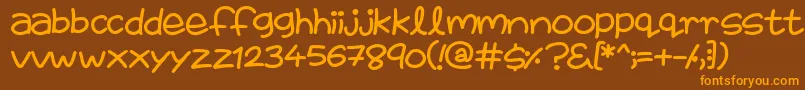 En savoir plus sur la police FairiesAreReal Police FairiesAreReal – polices orange sur fond brun
