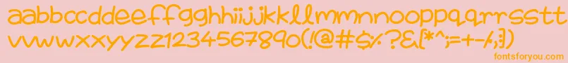 FairiesAreReal Font – Orange Fonts on Pink Background
