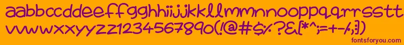 FairiesAreReal Font – Purple Fonts on Orange Background