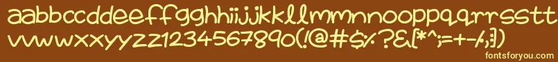 FairiesAreReal Font – Yellow Fonts on Brown Background