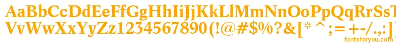 Dutch809BoldBt Font – Orange Fonts on White Background