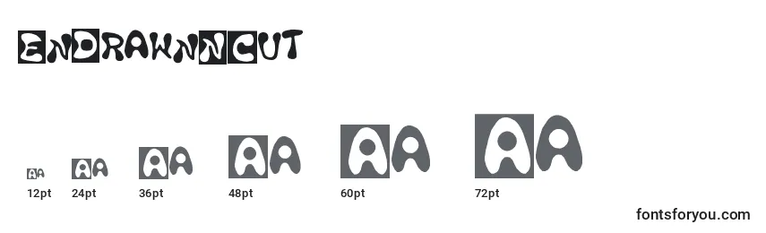 EnDrawnNCut Font Sizes