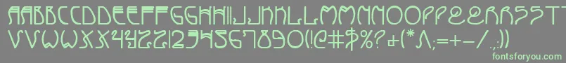 More about Coydecob Font Coydecob Font – Green Fonts on Gray Background