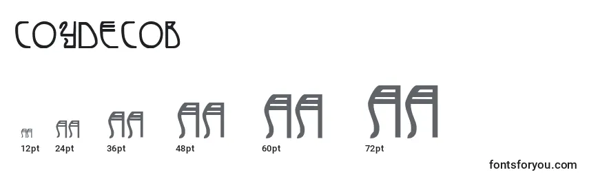 Coydecob Font Sizes