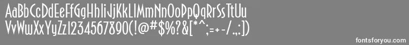 PortArthur Font – White Fonts on Gray Background