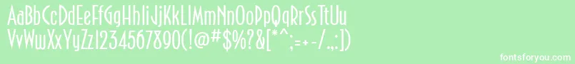 PortArthur Font – White Fonts on Green Background
