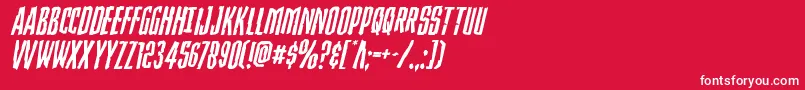 Strangerdangerexpandital Font – White Fonts on Red Background