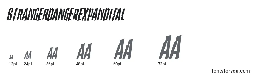 Strangerdangerexpandital Font Sizes