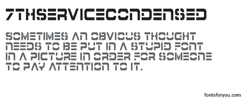 7thServiceCondensed Font
