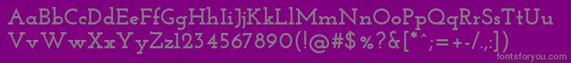 フォントJosefinslab ffy – 紫の背景に灰色の文字