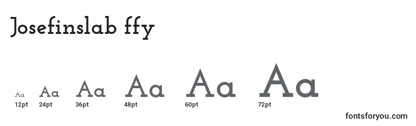 Josefinslab ffy Font Sizes