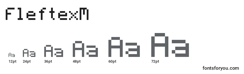 FleftexM Font Sizes