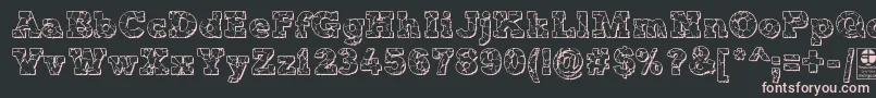 TyposterRockOnShadowedDemo Font – Pink Fonts on Black Background