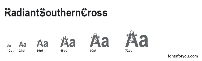 RadiantSouthernCross Font Sizes