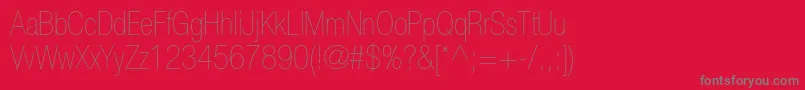 HelveticaneueltstdUltltcn Font – Gray Fonts on Red Background