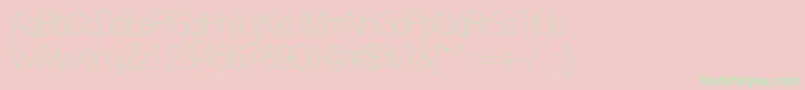 HelveticaneueltstdUltltcn Font – Green Fonts on Pink Background