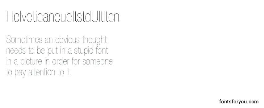 Шрифт HelveticaneueltstdUltltcn