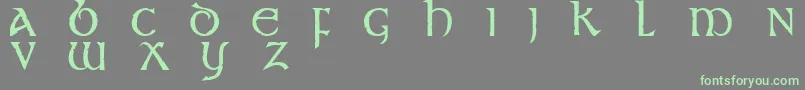 St Font – Green Fonts on Gray Background