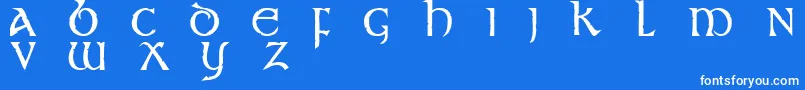 St Font – White Fonts on Blue Background