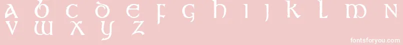 St Font – White Fonts on Pink Background