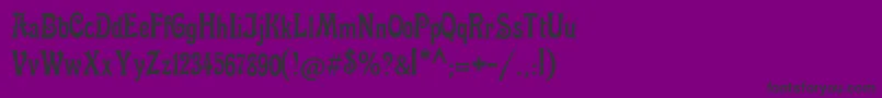 Fettemikado Font – Black Fonts on Purple Background