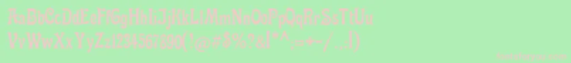 Fettemikado Font – Pink Fonts on Green Background