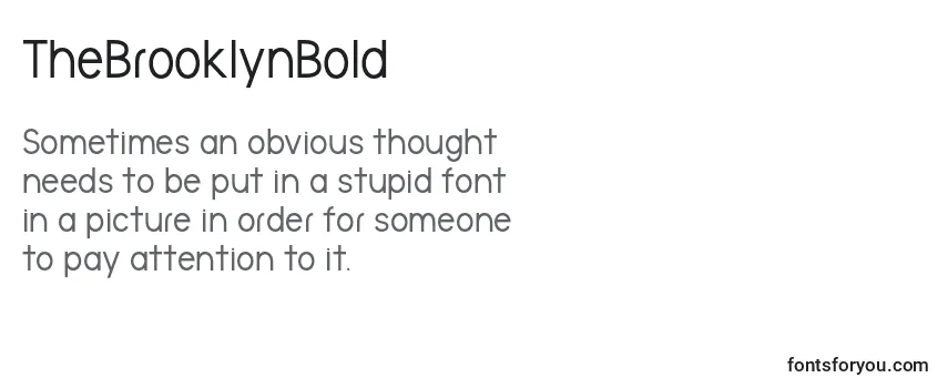 TheBrooklynBold-fontti