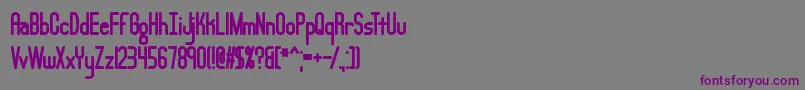 Lucid Font – Purple Fonts on Gray Background