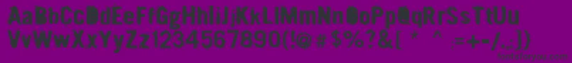 Mx1urban Font – Black Fonts on Purple Background