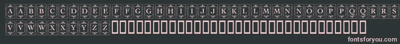 KrDecoCapsOne Font – Pink Fonts on Black Background