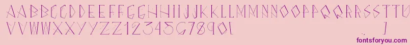 FarewellRegular Font – Purple Fonts on Pink Background