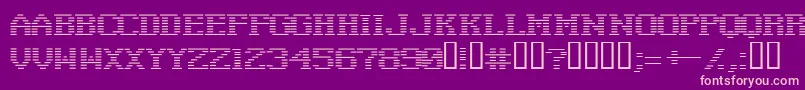 Negat Font – Pink Fonts on Purple Background