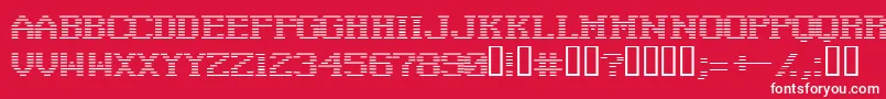 Negat Font – White Fonts on Red Background