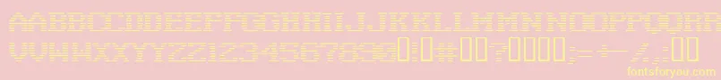 Negat Font – Yellow Fonts on Pink Background