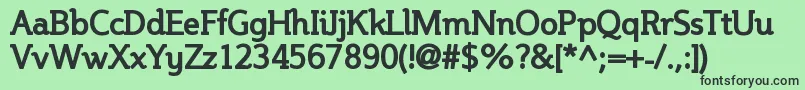 SteinemBold Font – Black Fonts on Green Background