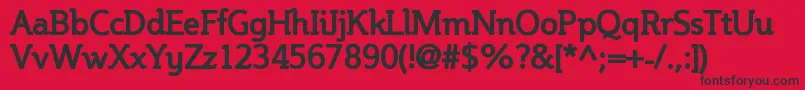 SteinemBold Font – Black Fonts on Red Background