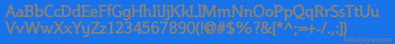 SteinemBold Font – Gray Fonts on Blue Background