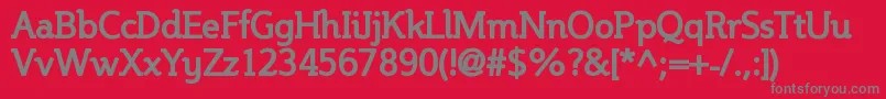 SteinemBold Font – Gray Fonts on Red Background