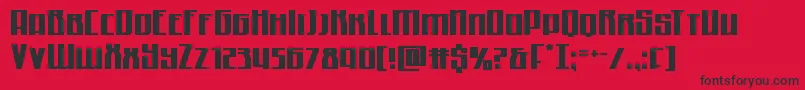 Quantummalice Font – Black Fonts on Red Background